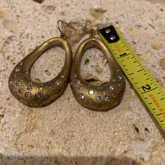 Rivka Friedman Gold Clad Crystal Earrings - Picture 9 of 11